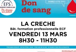 13 mars 2020 : Atlansèvre entreprises organise un Don de sang