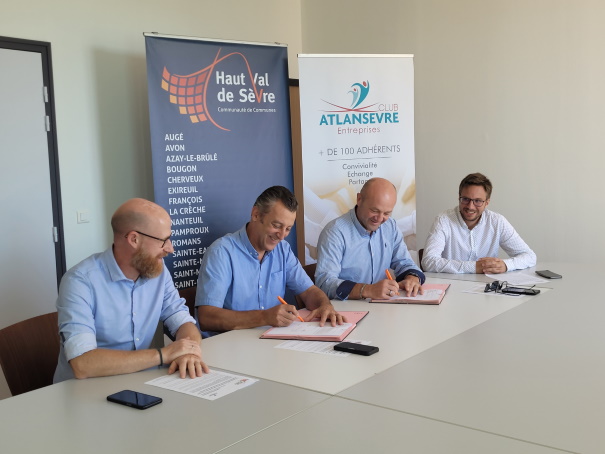 Partenariat Club Atlansèvre Entreprises et Communauté de communes Haut Val de Sèvre